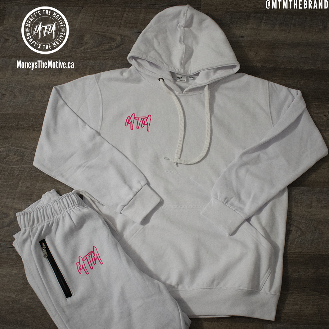 White & Pink MTM Tracksuit